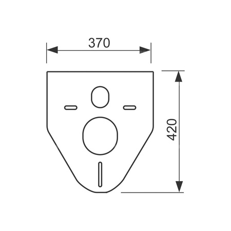Podkładka izolacyjna do miski ustępowej i bidetu TECE profil