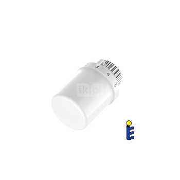 Zestaw do grzejników dolnozasilanych: głowica termostatyczna Thera-6 T3019 + zawór podwójny Verafix VK z funkcją odwodnienia, kątowy, 1/2", V2471EY15A