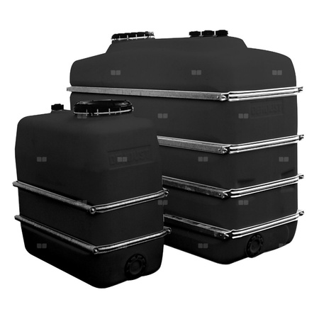 BWT Zbiornik magazynowy czarny z PE 3000 l - [wymagany kołnierz gwint 2" z uszczelką do zbiornika PE]