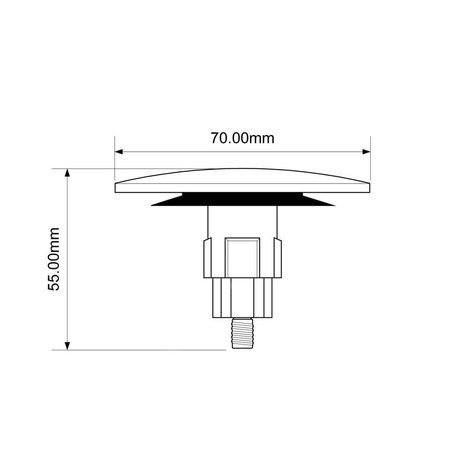 Korek zamykający "klik-klak" do syfonów brodzikowych z serii: HC26CLCP i HC2600CL