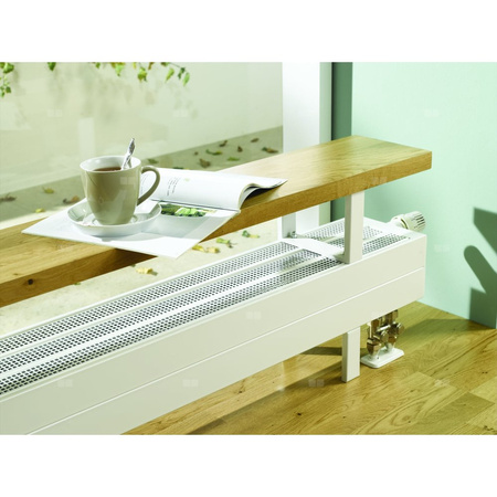 Konwektor Kermi V-Konvektor Typ21 BH140x72x5800mm QN3149, weiß, 6 bar, m. Abd., Vent. re