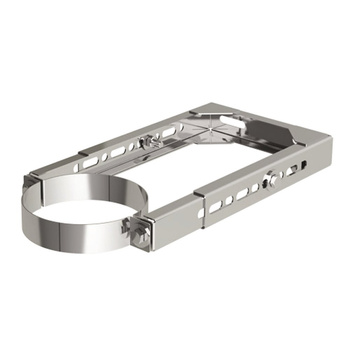 Uchwyt MK ŻARY PK WHT 3 stal nierdzewna fi 80/125 mm (mocowanie - Obejma do ściany regulowana)