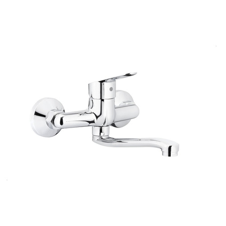 Bateria SPARC umywalkowa, ścienna, chrom