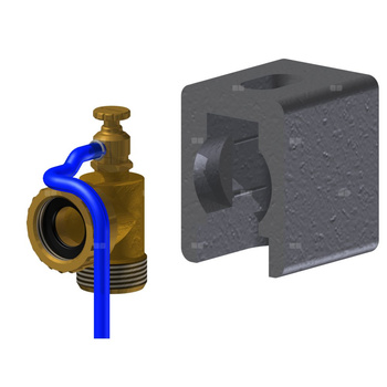 Trójnik przyłączeniowy z odpowietrznikiem GW¾"XGZ¾"