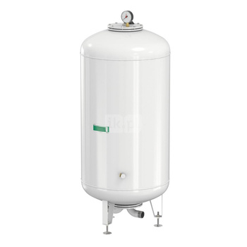 Naczynie wzbiorcze stojące FLAMCO MEIBES Airfix D-E, pojemność 200 l 6-, 10 bar / 120'C fi1 1/2'', kolor biały, do instalacji  C.W.U.