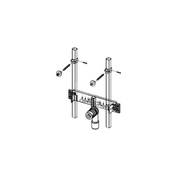 Trawers montażowy pod umywalkę o rozstawie otworów mocujących 280 mm TECE profil