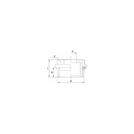 Korek RUMET z oringiem mosiądz 1'' na klucz