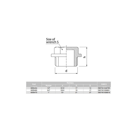 Korek VALVEX Twist nikiel GZ 1''