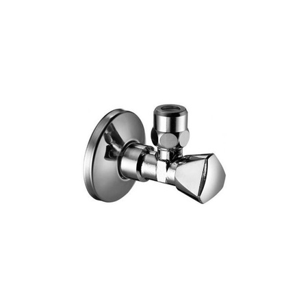 Zawór kątowy SANLAND 1/2" chrom z nakretka