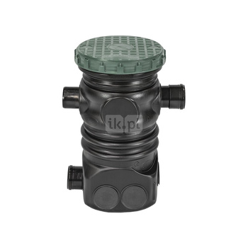 Filtr zewnętrzny w studzience D300 teleskop - pokrywa gwint - koszowy filtr wody deszczowej , kosz filtrujący do wody deszczowej , podziemny filtr do deszczówki , filtr zewnętrzny