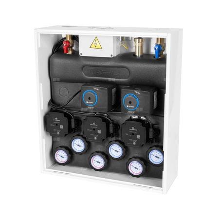 Grupa pompowa AFRISO PrimoBox AZB 555 GZ x GW 3/4'' x 3/4'', z izolacją, z siłownikiem arm 141