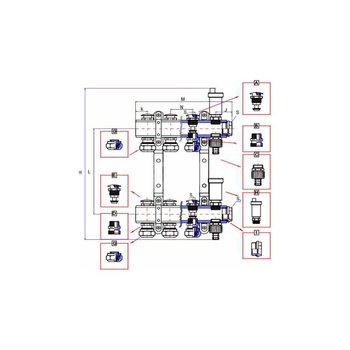 Rozdzielacz ogrzewania RUMET 71K 14 obwodowy