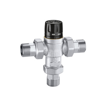 Termostatyczny zawór mieszający 3/4" 35-65 z zaw. zwr.