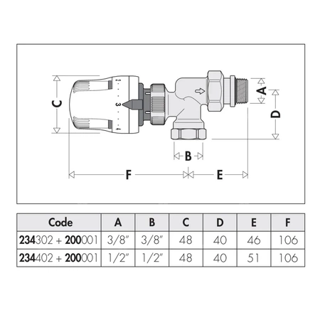 DYNAMICAL - Dynamiczny termostatyczny zawór grzejnikowy przystosowany do montażu głowic termostatycznych lub siłowników elektro