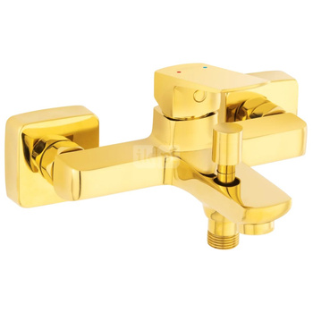 VITTO VerdeLine bateria wannowa ścienna, złoty