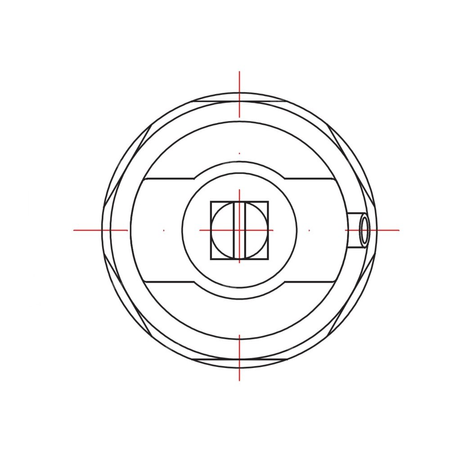 Odpowietrznik ręczny RUMET na śrubokręt Mosiądz 1/2''