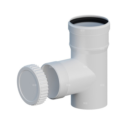 Wyczystka PP DN110mm z uszczelką [EPDM]