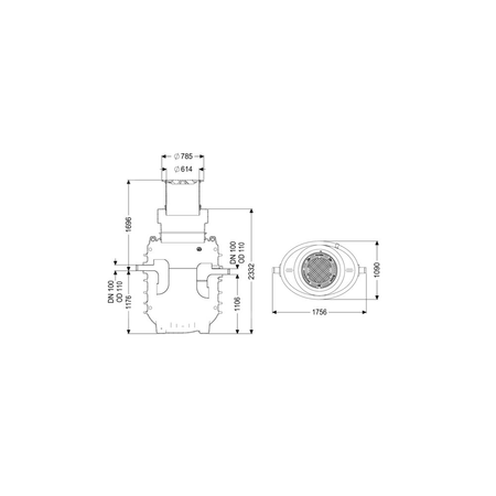 Separator tłuszczu EasyClean ground GW Standard NS3 170B