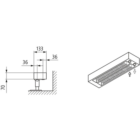 Konwektor Kermi Konvektor Typ32 BH210x133x2400mm QN2705, weiß, 6bar, m. Abd., AB Uni.
