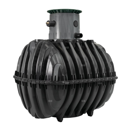 One2clean 7 ze zintegrowaną pompownią (IPS) - przydomowa jednozbiornikowa oczyszczalnia biologiczna SBR dla 6-7 RLM, wewnętrzna przepompownia, plastikowa oczyszczalnia biologiczna, oczyszczalnia biologiczna z tworzywa , technologia SBR , przepompownia , p