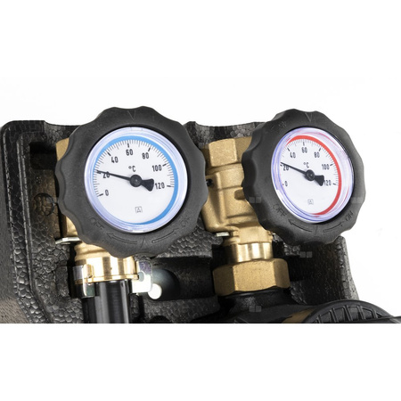 Grupa pompowa AFRISO BPG 241 GZ x nakrętka 1'' x 1'', z pompą obiegową AFRISO APH 160 15-7/130 mm, z siłownikiem arm 141