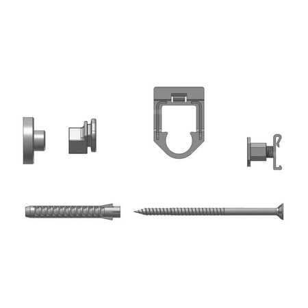 Zestaw mocowań do domów prefabrykowanych Kermi 1WA 30 mm, typ 11 - 33