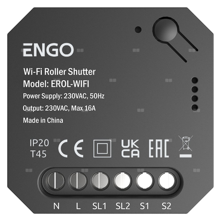 Sterownik Rolet Wi-Fi do systemu ENGO Smart podtynkowy