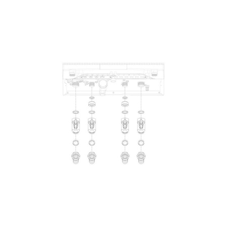 Zestaw przyłączy hydraulicznych do kotła FGB (przyłącze kątowe)