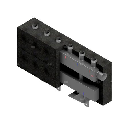 Kolektor kaskadowy ciepła/chłodu CH2 100 4F – DN50, czteroobwodowy