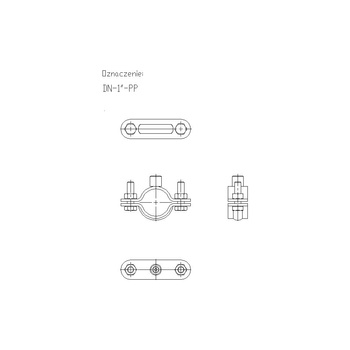 Obejma tryskaczowa DN 1 (32-34mm) DN-1-PP