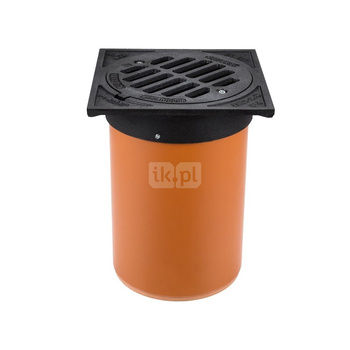 Studzienka teleskopowa MAGNAPLAST B125 maksymalne obciążenie 12.5 t, pokrywa kwadratowa, krata