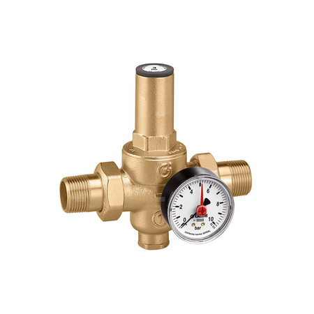 Regulator ciśnienia CALEFFI 5360, GZ 1/2'', 25 bar z manometrem