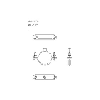 Obejma masywna DN 2 (58-61mm) DN2