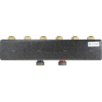 Rozdzielacz do instalacji c.o. AFRISO KSV 90-3 GZ 1 1/2'', 3-obieg. Nakrętka 1'', max. 50 kW