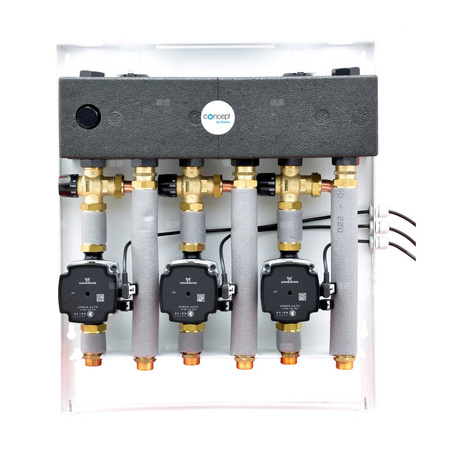 CONCEPT Zestaw MIX-BOX 333 z grupami GP-TC/GP-TC/GP-TC MIX BOX 20, z pompami Grundfos UPM3S Auto 15-60