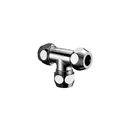 Złącze trójnikowe 1/2"x1/2"x1/2" chrom 3x zacisk