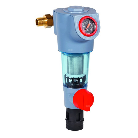 Filtr z płukaniem wstecznym ze złączkami gwintowanymi, 1 1/4", siatka 200 mikronów