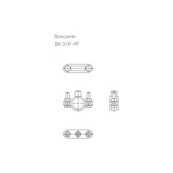 Obejma tryskaczowa DN 3/4 (24-28mm) DN-3/4-PP