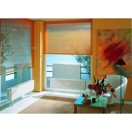 Grzejnik płytowy typ 11 KERMI Plan-V, prawy, z osłoną wym. 405 x 2005 mm, kolor biały, moc 1241 W