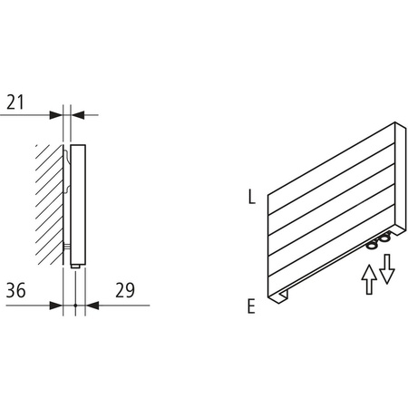 Grzejnik płytowy typ 10 KERMI HHN wym. 560 x 1600 mm, kolor biały, moc 950 W