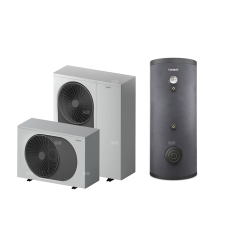 Pakiet 1 - Pompa ciepła powietrzna powietrze-woda monoblok TERMET Heat Gold 6 DC 4.5 kW 230 V + Zasobnik c.w.u. TERMET AQUA 200