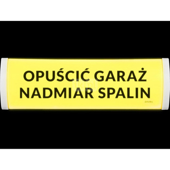 Tabl. ostrzeg.dwust TP-4.dAs/H5, "UWAGA! NADMIAR SPALIN", wbud cicha syren zasil 12V