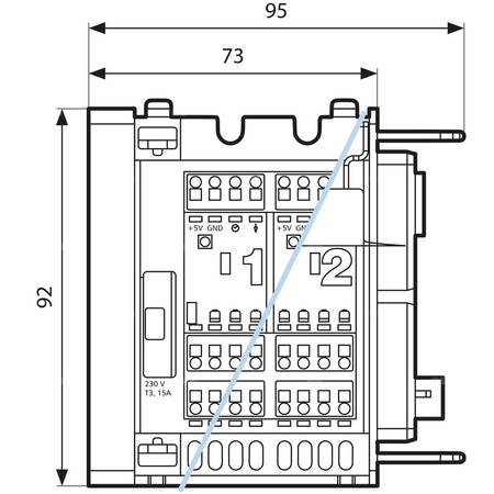 Moduł sterujący bezprzewodowy z anteną zewnętrzną AFRISO RM F2A CosiTherm do systemu sterowania instalacji domowej