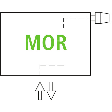 Kermi ściana grzewcza HHV21 770x72x3800 pozioma,RAL9016,6bar,z osłoną,prawa,L540