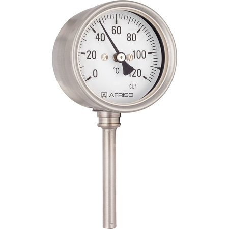 Termometr bimetaliczny AFRISO BiTh Ch, D402 fi 160 mm 0…60'C tuleja 150 mm połączenie rad