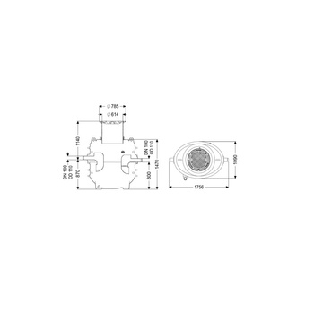 Separator tłuszczu EasyClean ground GW Direct-R NS1 120B