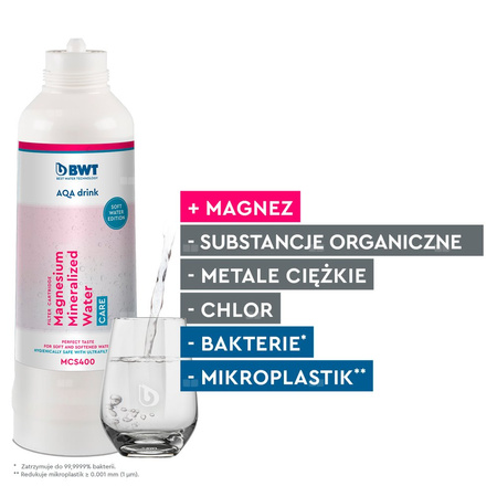 AQA Drink Pure Hard Set (filtr MPC400, głowica przyłączeniowa, AQA Monitor)