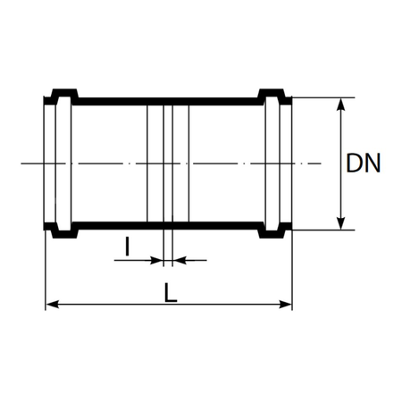 Złączka dwukielichowa MAGNAPLAST KG 2000 ERMM, PP-md (zielony), DN 400 x DN 400 (ww x ww), do kanalizacji
