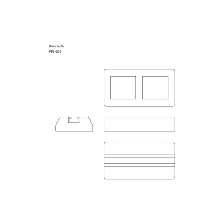 Podpora dachowa PDE 250mm PDE250