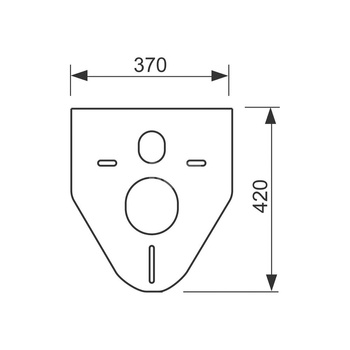 Podkładka izolacyjna do miski ustępowej i bidetu TECE profil